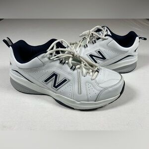 New Balance Men’s 608v5 Cross Training Shoes Size 12 White And Navy MX608V5